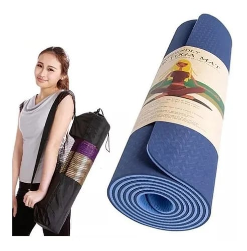 Colchoneta Plegable Yoga Mat 10mm Pilates Caucho Nbr + Bolso